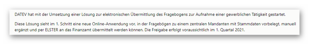 DATEV-Mitteilung