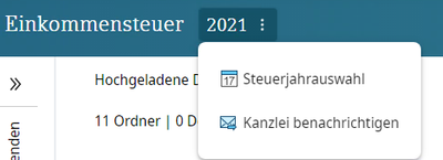 Abbildung 1: Menüpunkt "Kanzlei benachrichtigen" aus Mandantensicht